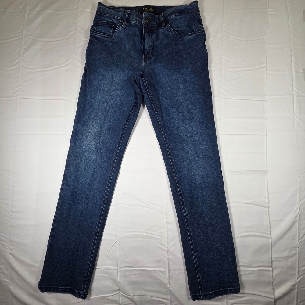 Urban Star Premium Apparel Mens Dark Wash Straight Leg Stretch Jeans 32x32
